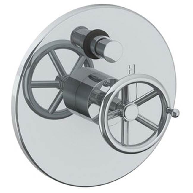 Watermark 31-P90-BKA1 Brooklyn Wall Mounted Pressure Balance Shower Trim With Diverter 7" Diameter