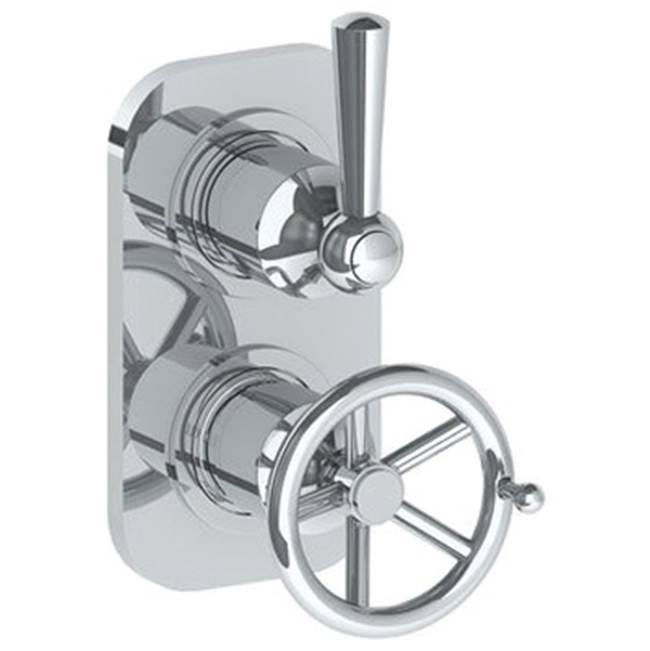 Watermark 31-T25-BKA1 Brooklyn Wall Mounted Mini Thermostatic Shower Trim With Built-In Control 3-1/2" X 6-1/4"