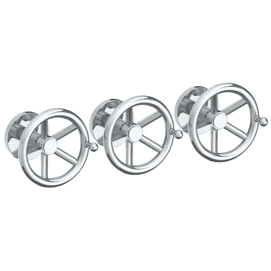 Watermark 31-WTR3-BKA1 Brooklyn Wall Mounted 3-Valve Shower Trim