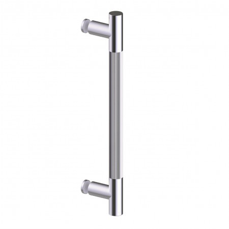 Kartners 3107508 Straight Knurled Single Shower Door Handle 8" - Parent