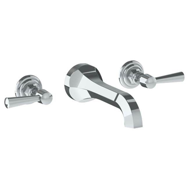 Watermark 312-2.2-Y2 Gramercy Wall Mounted 3 Hole Lavatory Set With 6 3/4" CTC Spout