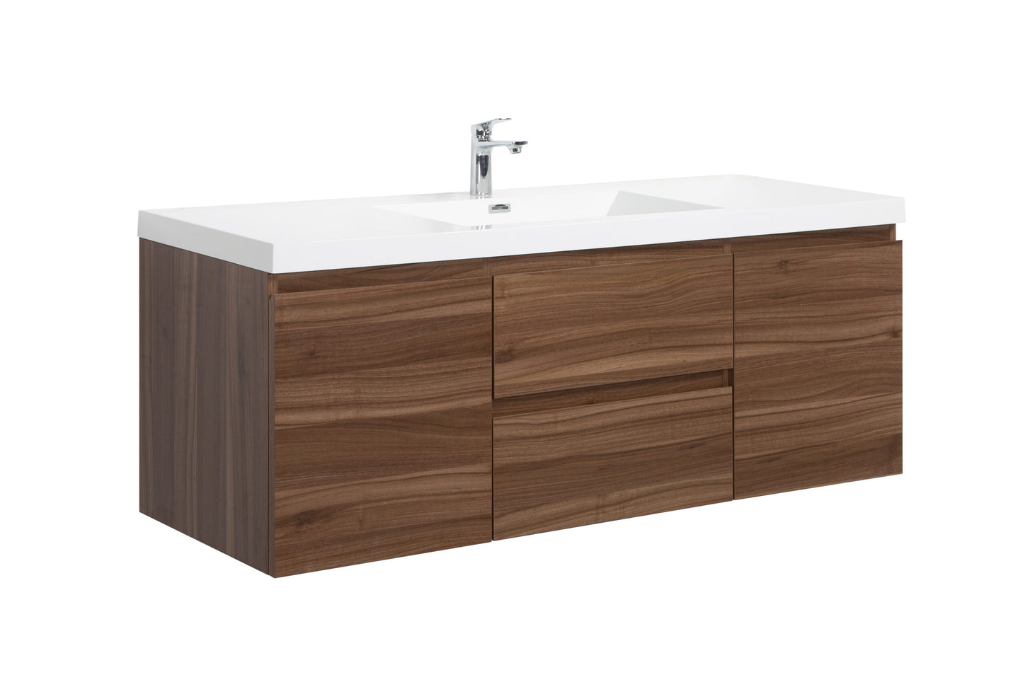Laviva 313AUR-60C Aurora 60" Wall Hung Single Sink Bathroom Vanity Cabinet