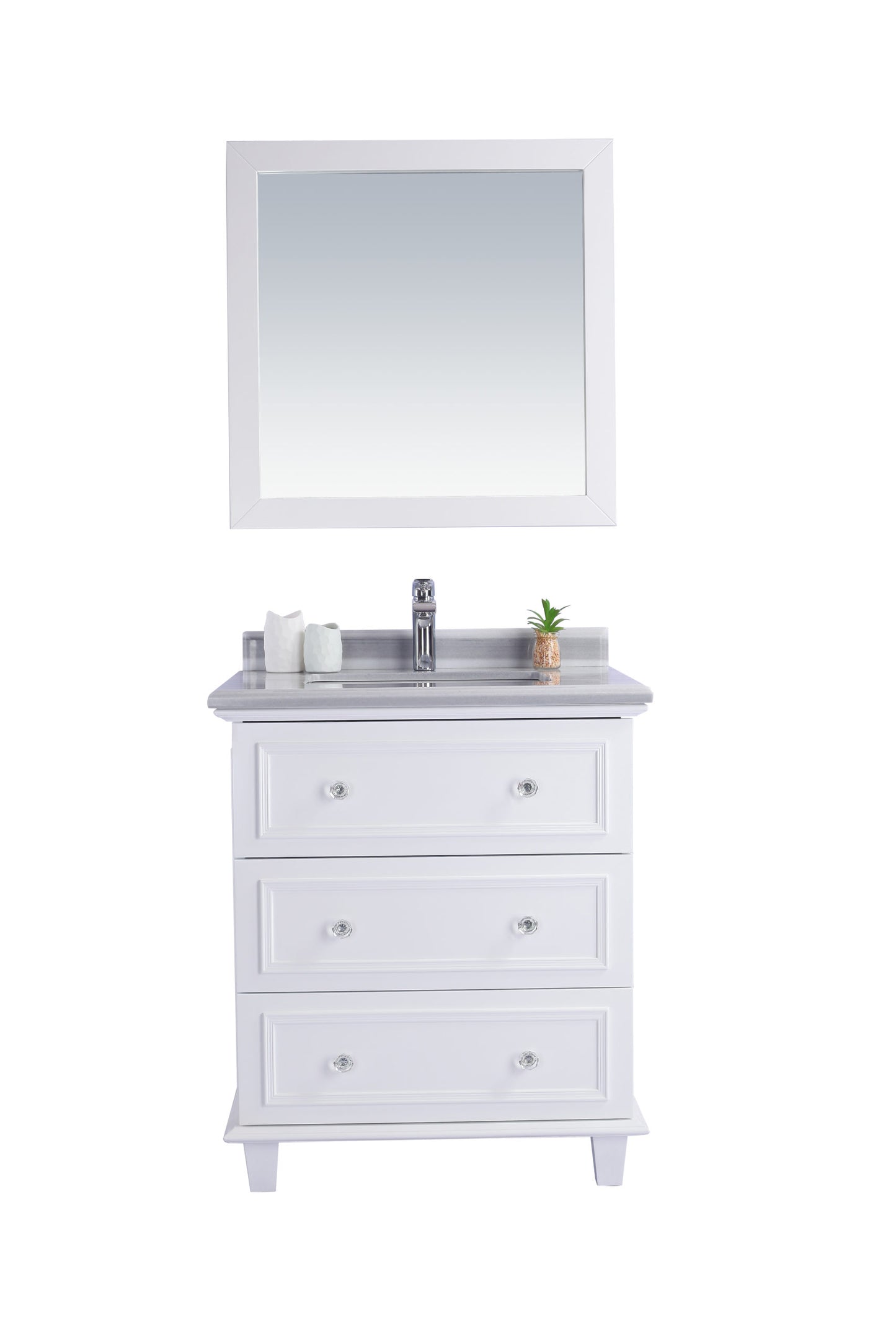 Laviva 313DVN-30W Luna 30" Bathroom Vanity with Countertop