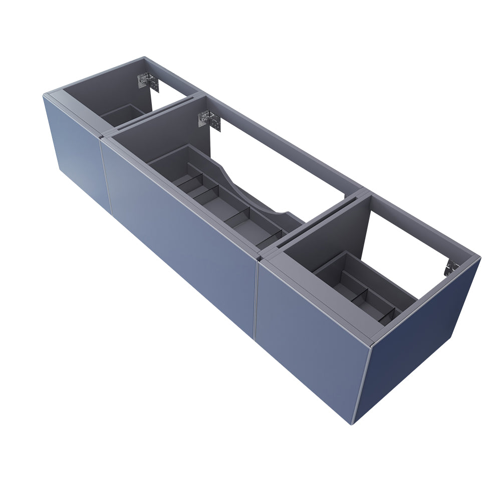 Laviva 313VTR-72C Vitri 72" Single Sink Wall Hung Bathroom Vanity Cabinet