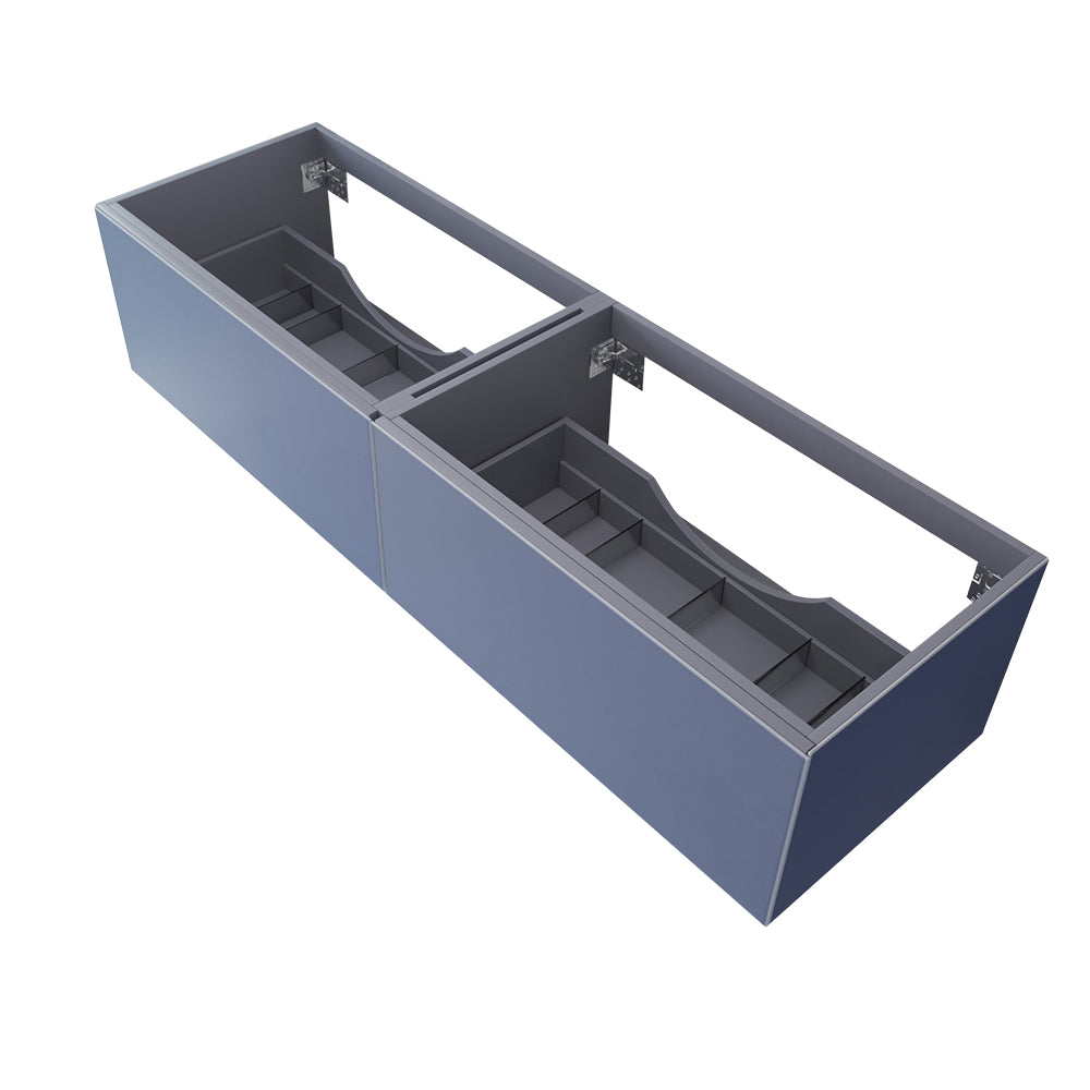 Laviva 313VTR-72D Vitri 72" Double Sink Wall Hung Bathroom Vanity Cabinet