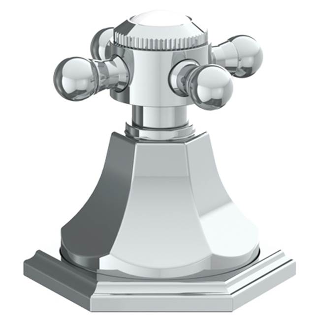 Watermark 314-DTD-XX Beverly Trim For Deck Mounted Valve. Porcelain Cross Button On Xx Trim Not Engraved