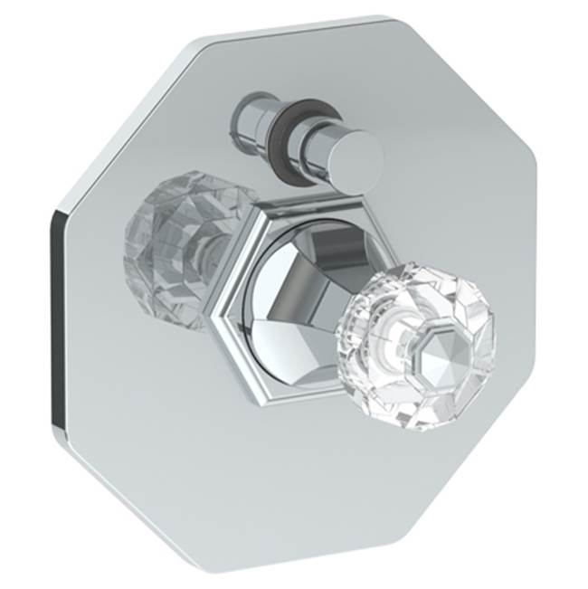Watermark 314-P90-CRY5 Beverly Wall Mounted Pressure Balance Shower Trim With Diverter 7-1/2"
