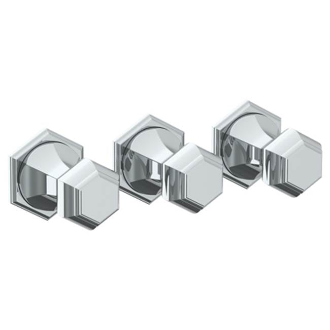 Watermark 314-WTR3-T6 Beverly Wall Mounted 3-Valve Shower Trim