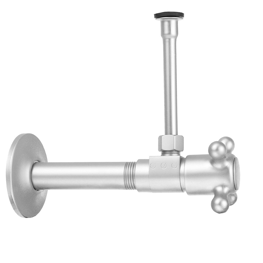 Jaclo 314-X-72 Quarter Turn Ceramic Disc Angle Pattern 1/2" Ips X 3/8" O.D. Toilet Supply Kit With Cross Handle And 20" Supply Tube - Parent