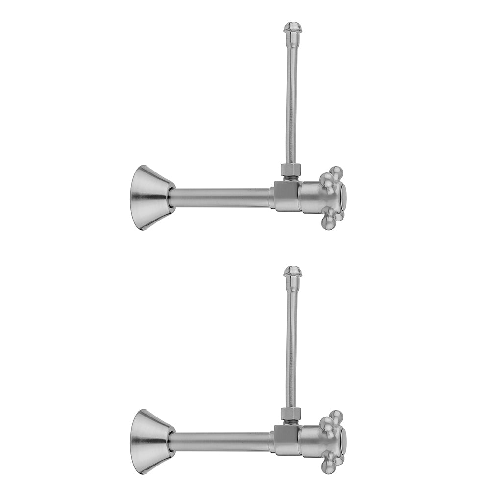 Jaclo 316-X-62 Quarter Turn Ceramic Disc Angle Pattern 1/2" Copper (Sweat Fit) X 3/8" O.D. Faucet Supply Kit With Cross Handle And 20" Supply Tubes - Parent