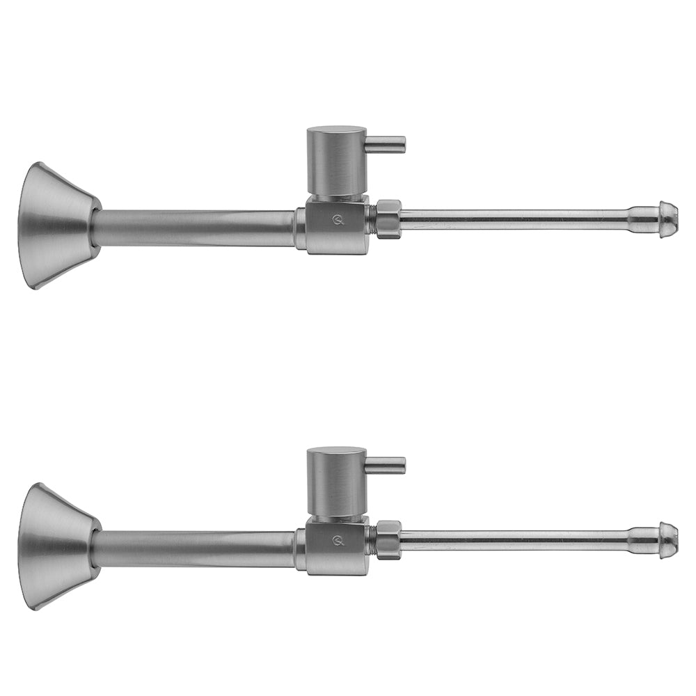 Jaclo 317-L-62 Quarter Turn Ceramic Disc Straight 1/2" Copper (Sweat Fit) X 3/8" O.D. Faucet Supply Kit With Contempo Lever Handle And 20" Supply Tubes - Parent