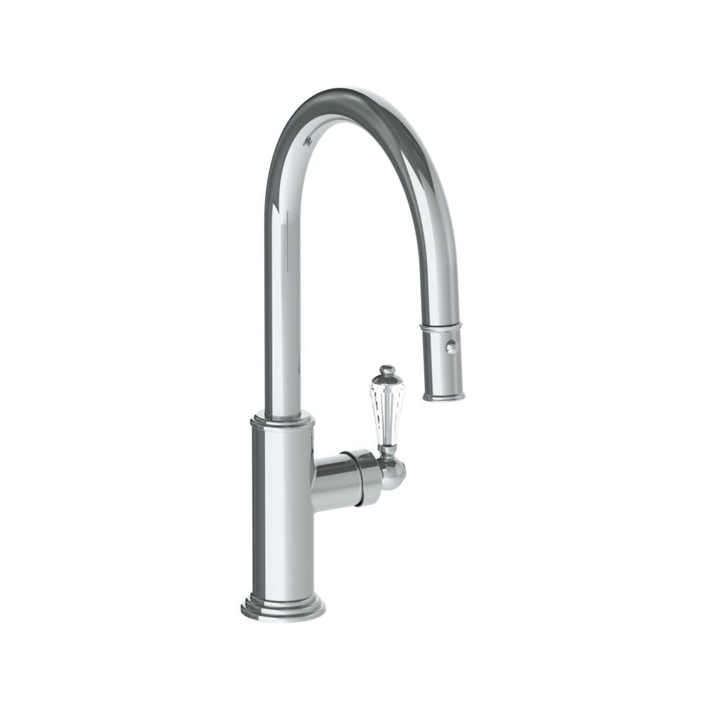 Watermark 321-7.3PG4-SWA Deck Mounted 1 Hole Gooseneck Kitchen Faucet With Pull Down Spray - Low Spout - Parent