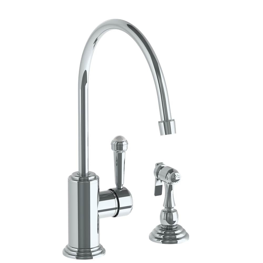 Watermark 321-7.4EG-S2 Deck Mounted 2 Hole Extended Gooseneck Kitchen Set - Includes Side Spray - Parent