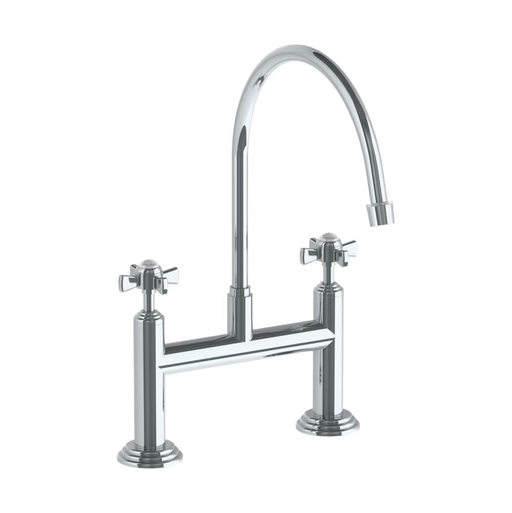 Watermark 321-7.5EG-S1 Deck Mounted Bridge Extended Gooseneck Kitchen Faucet - Parent