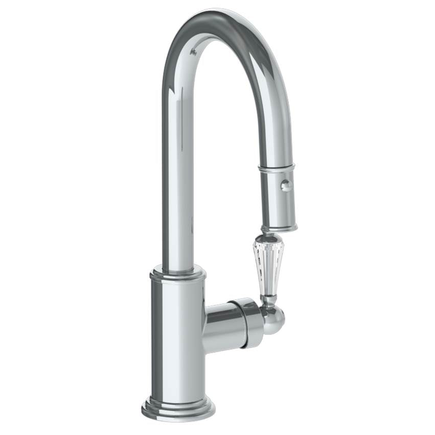 Watermark 321-9.3PG2-SWA Deck Mounted 1 Hole Gooseneck Prep Faucet With Pull Down Spray - Parent