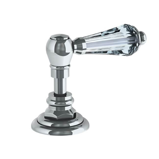 Watermark 321-DTC-SWA Stratford Trim For Deck Mounted Valve. Porcelain Cross & Lever Buttons Engraved "Cold"
