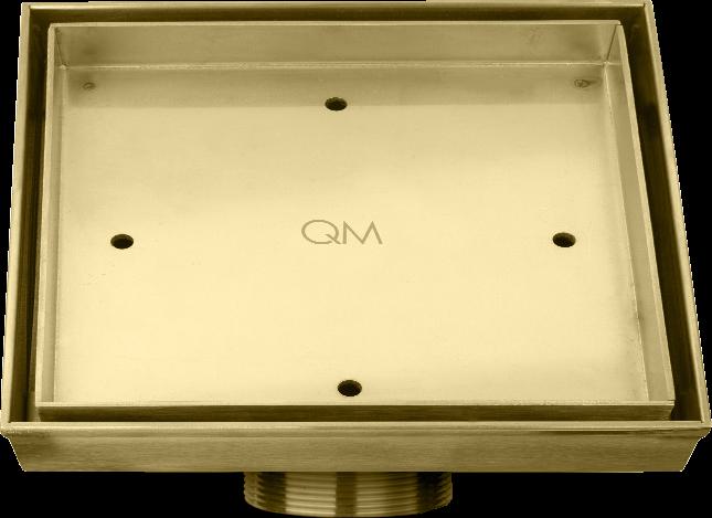 QM Drains 33.500.06 Delmar Series Mist (Tile-In) Line 5 3/4" Square Drain