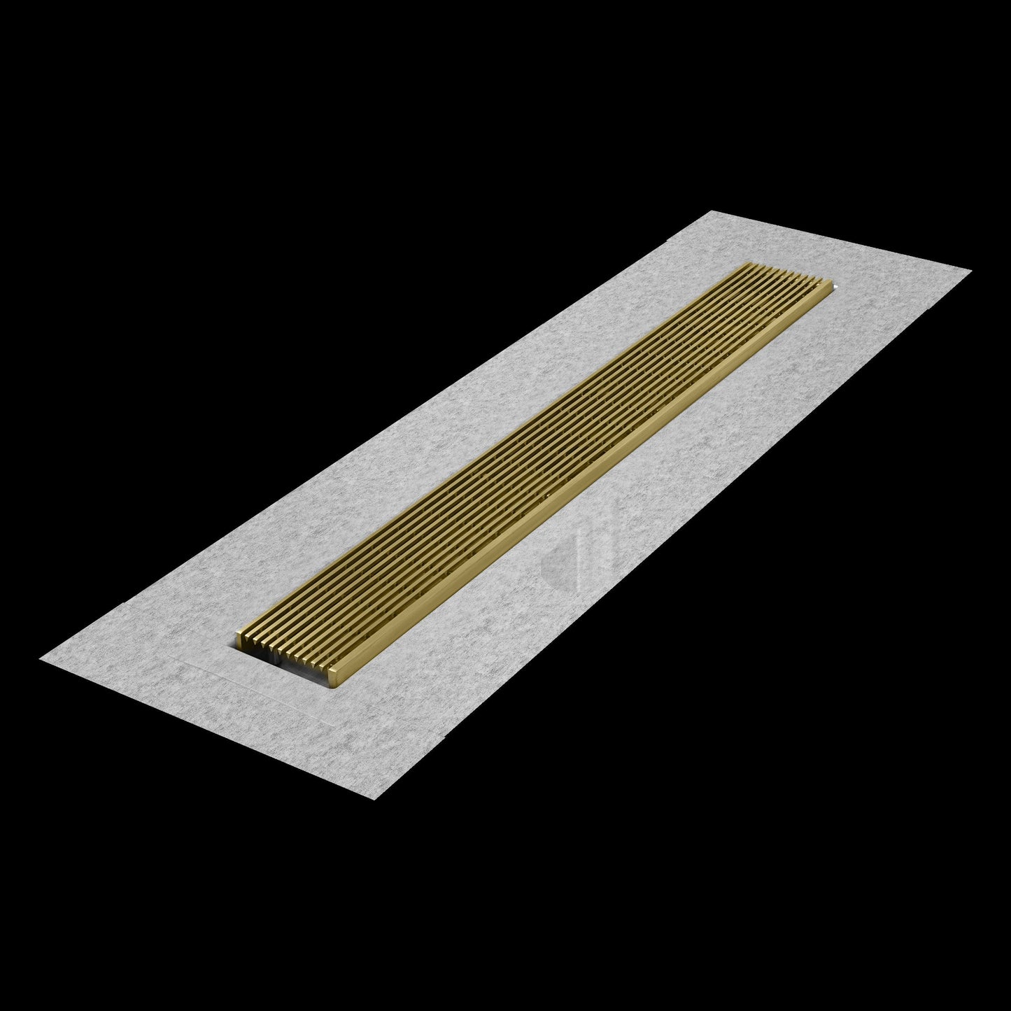 QM Drains 33.700.58F Delmar Series 58" Standard Length Flange Edge Linear Drain