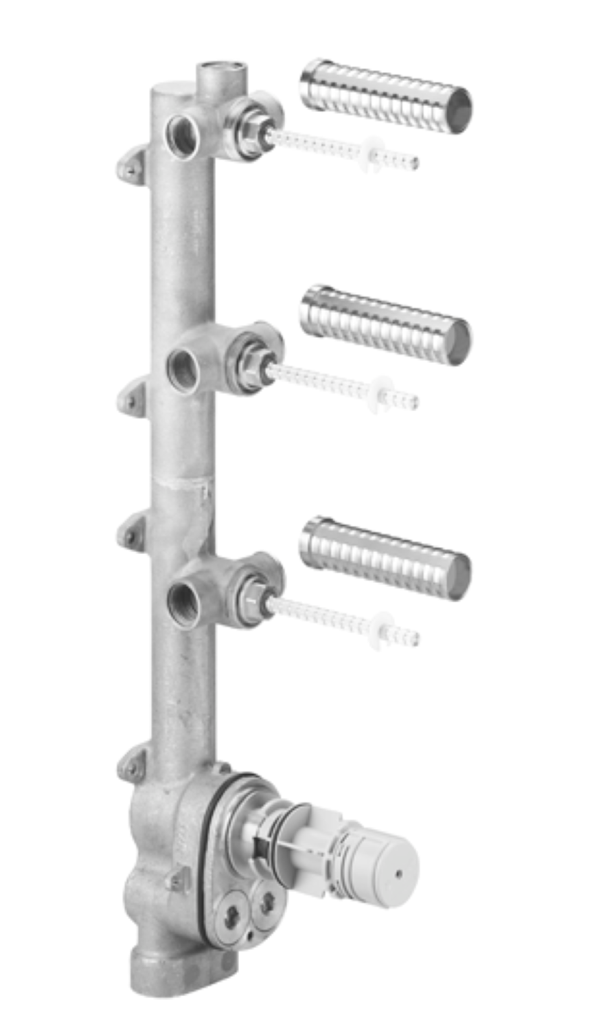 Dornbracht 35547970-900010 Xtool Concealed Thermostat Rough With Three Volume Controls