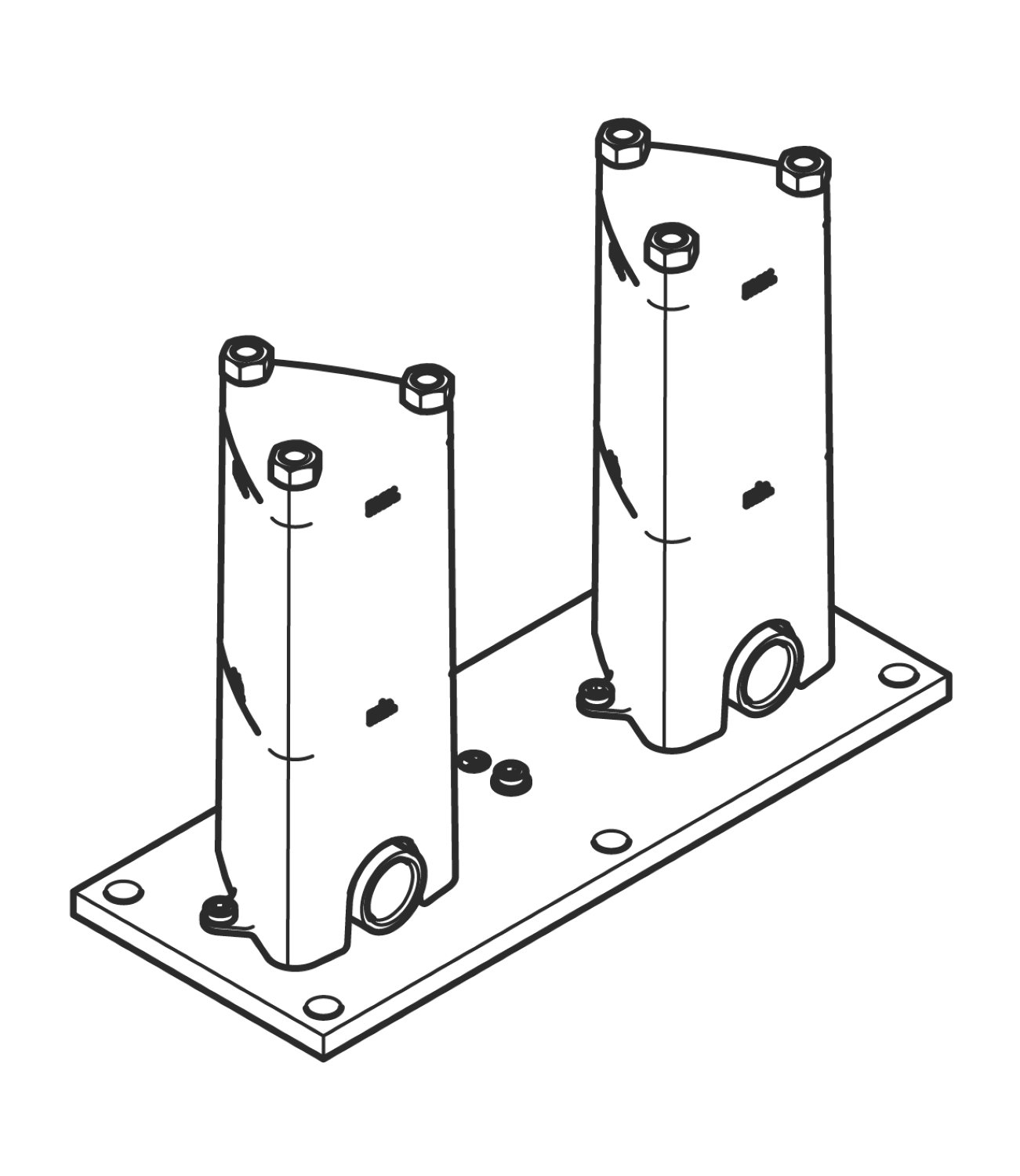 Dornbracht 35951970-900010 Floor Mounting Rough Set