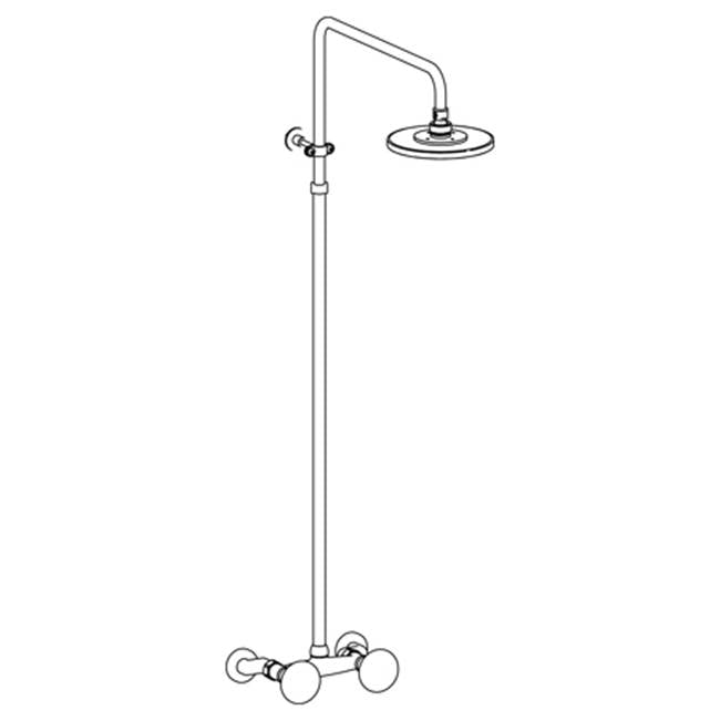 Watermark 36-6.1-HD Zen Wall Mounted Exposed Shower