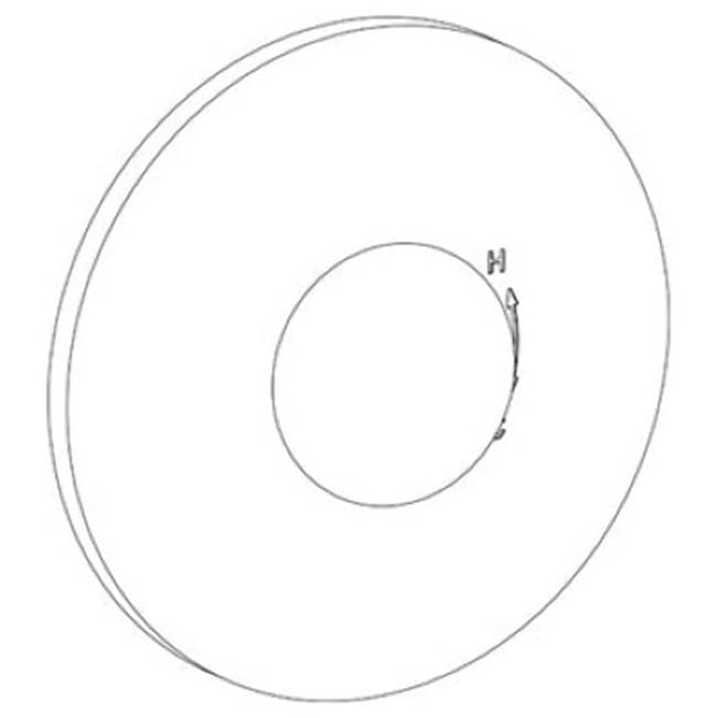 Watermark 36-P80-HL Zen Wall Mounted Pressure Balance Shower Trim 7" Diameter