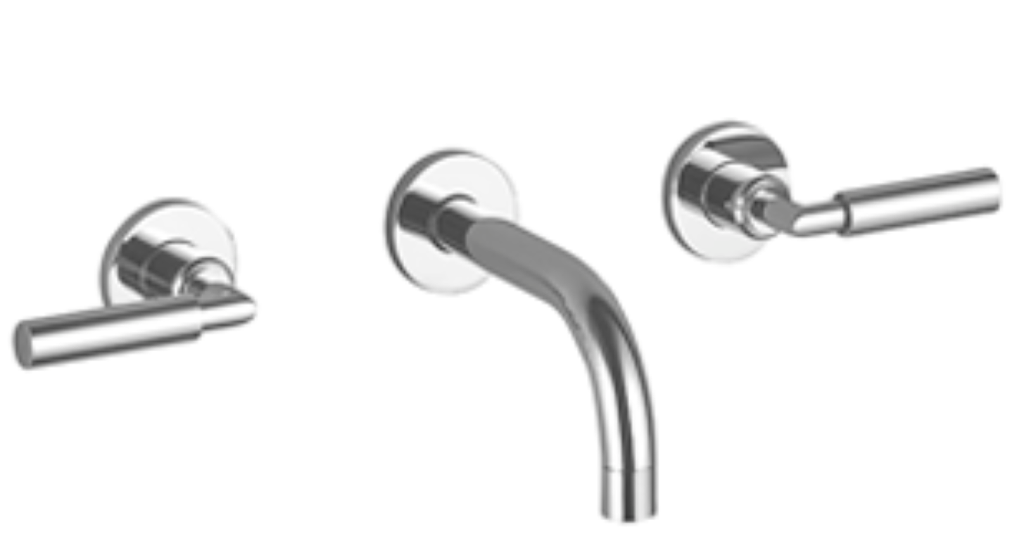 Dornbracht 36717882 Tara Wall-Mounted Three-Hole Lavatory Mixer Without Drain