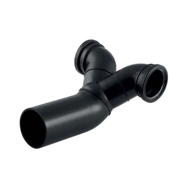 Geberit 367.485.16.1 Pe Double Connection Bend 90 Degrees, Offset: D110Mm D1=90Mm