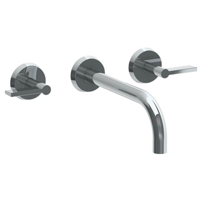 Watermark 37-2.2M-BL2 Blue Wall Mounted 3 Hole Lavatory Set With 8 3/4" Spout