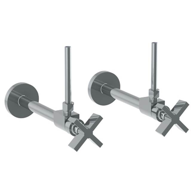 Watermark 37-MAS3-BL3 Blue Lavatory Angle Stop Kit -1/2? Sweat X 3/8? Od Compression