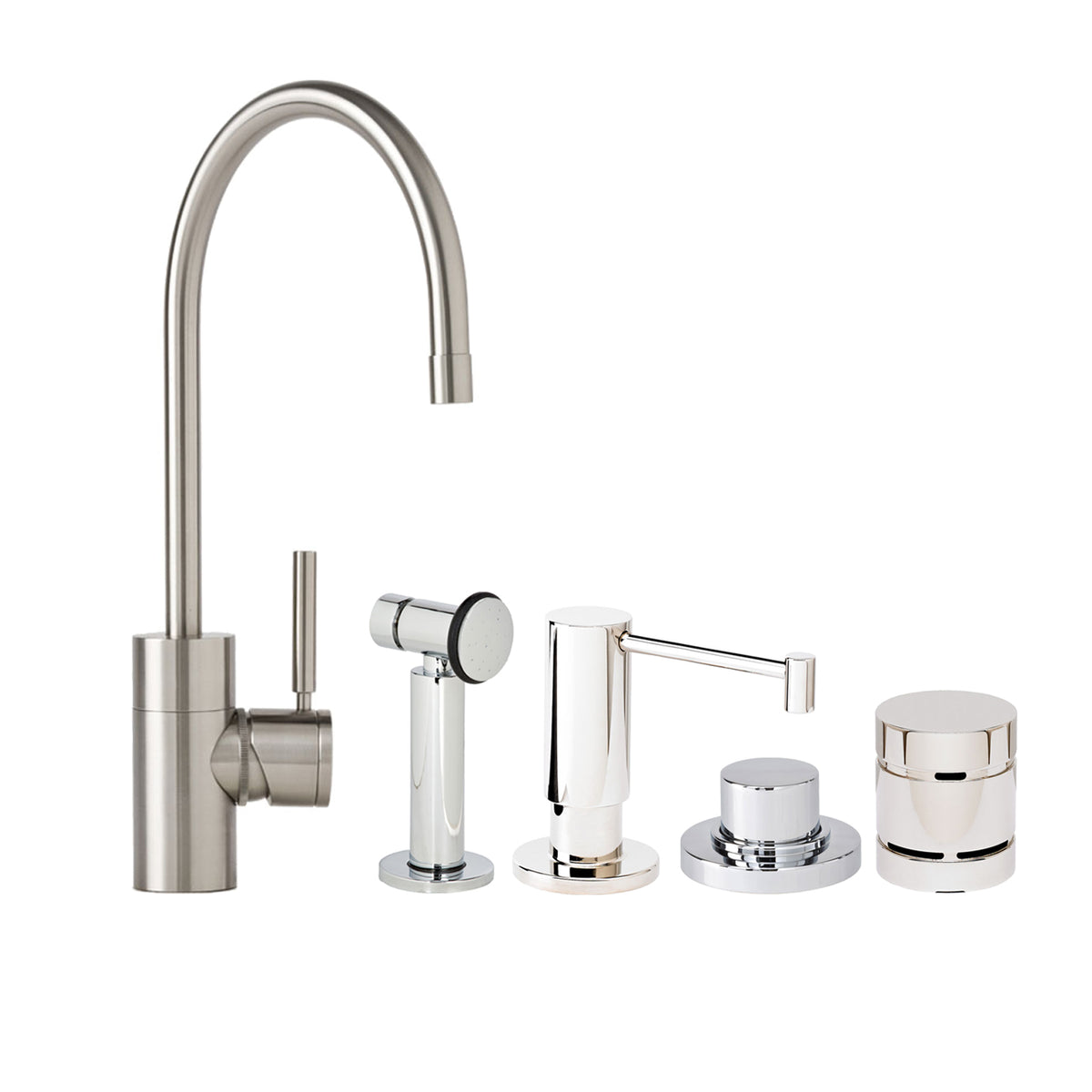 Waterstone 3800-4 Parche Kitchen Faucet 4pc. Suite – Plumbing Overstock