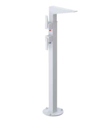 Rubinet 3FRSL Floor Mount Tub Filler