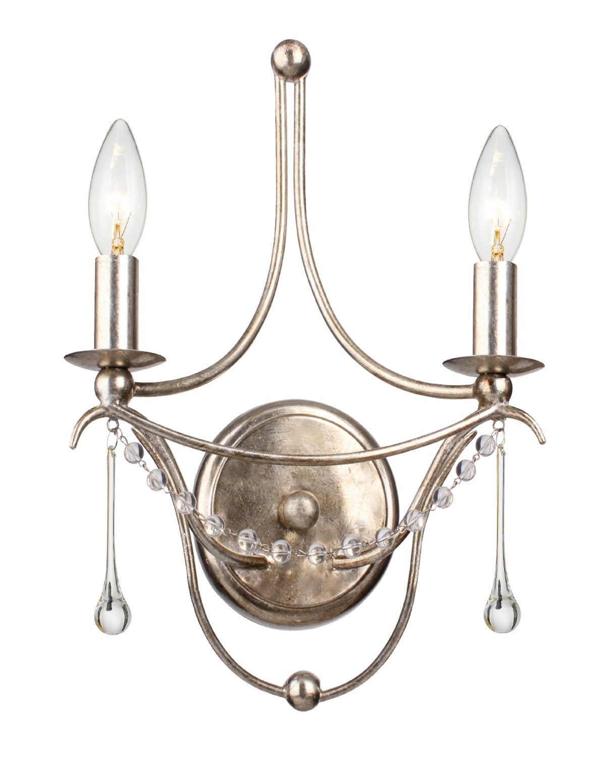 Crystorama 422 Metro 2 Light Wall Mount
