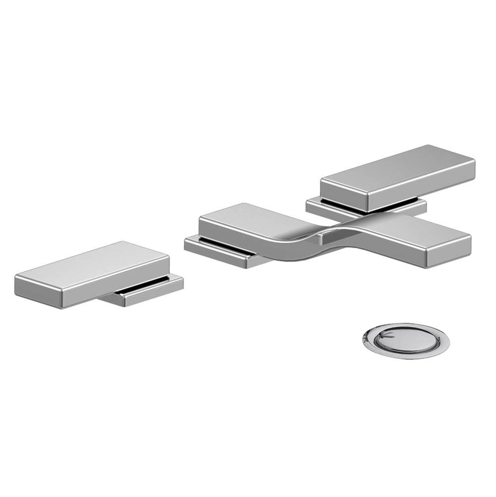 Franz Viegener FV207/J9 Skyline Widespread Lavatory Faucet With Push-down Pop-up Drain Assembly