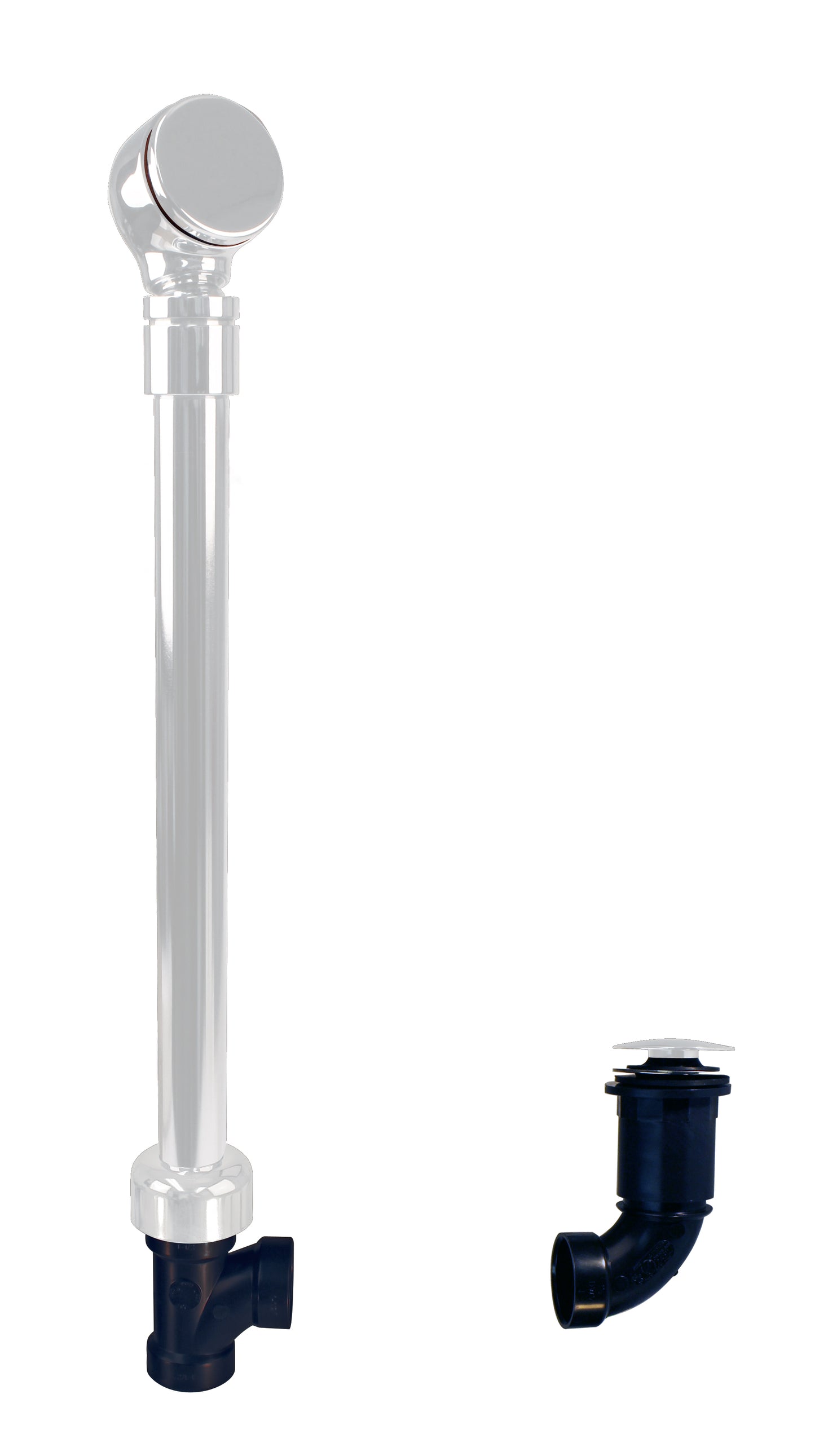 Westbrass 493144HRHBJ Semi-Exposed Tip-Toe BWO with Overflow Ball Joint