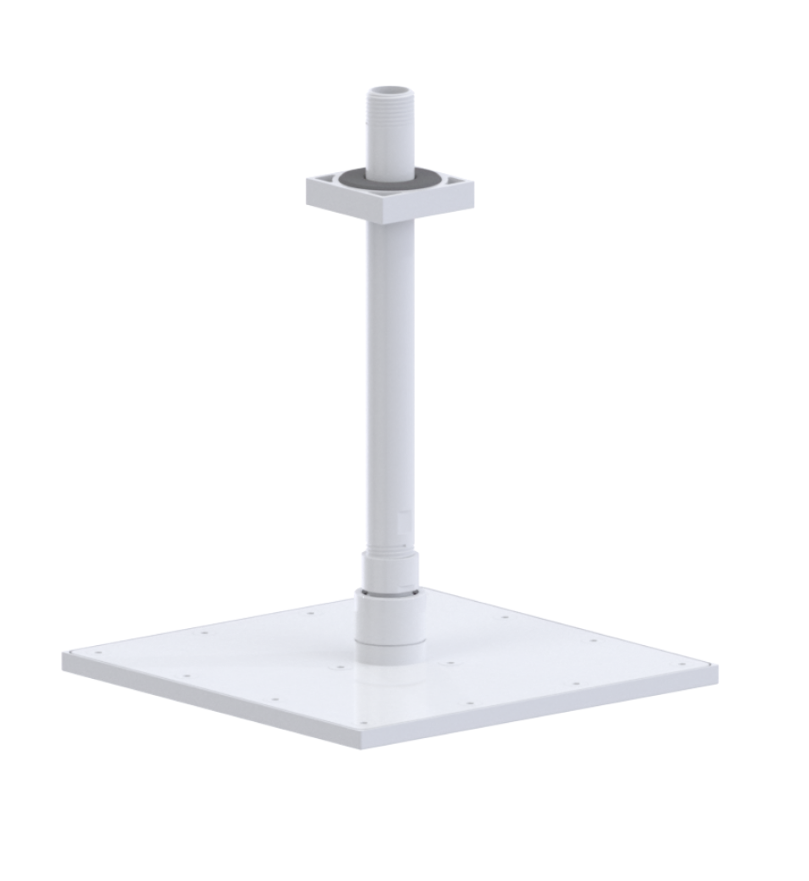 Rubinet 4F221 8 Shower Head With Wall Mount 12 Shower Arm Flange