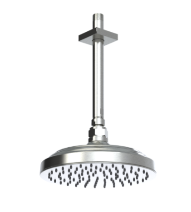 Rubinet 4F224 8 Shower Head With Ceiling Mount 8 Shower Arm Flange