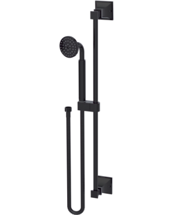 Rubinet 4GMQ0 Adjustable Slide Bar With Hand Held Shower Assembly