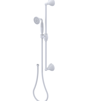 Rubinet 4GRV0 Adjustable Slide Bar With Hand Held Shower Assembly