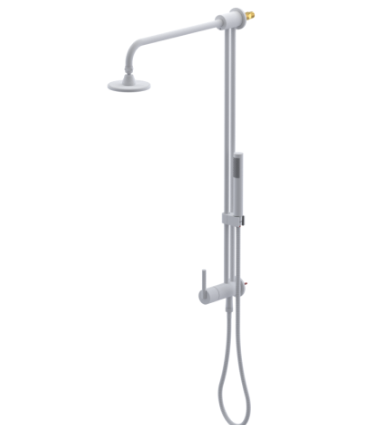 Rubinet 4UGN2 Bar With Iet At Shower Head. IncludeLasalle Shower Head, 12 Shower Arm, 30 Adjustable Slide Bar (Can Be Cut To Suit), Hand Held Shower Diver