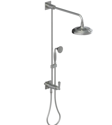 Rubinet 4UHX1 Bar With Iet At Diverter. Include 8 Shower Head, 12 Shower Arm, 30 Adjustable Slide Bar (Can Be Cut To Suite), Hand Held Shower Diverter