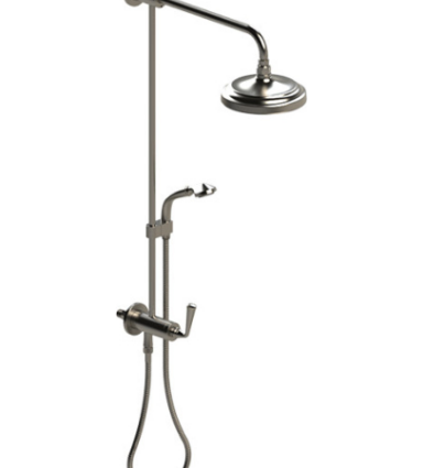 Rubinet 4UJS1 Bar With Iet At Shower Head. Include 8 Shower Head, 12 Shower Arm, 30 Adjustable Slide Bar (Can Be Cut To Suit), Hand Held Shower Diverter