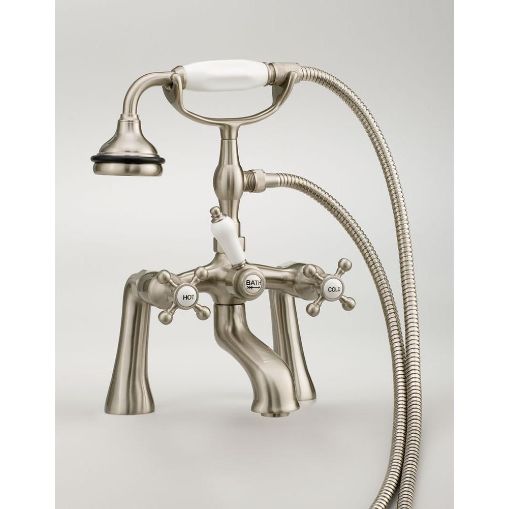 Cheviot 5106-LEV 5100 Series Offset Deck-Mount Tub Filler - Lever Handles - Porcelain Accents - Parent