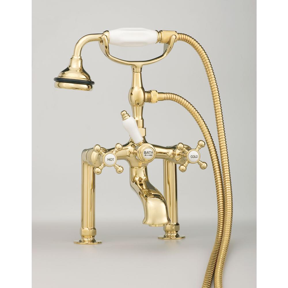 Cheviot 5112-LEV 5100 Series Extra-Tall Deck-Mount Tub Filler - Lever Handles - Porcelain Accents - Parent