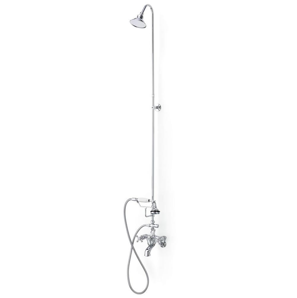 Cheviot 5160 5100 Series Tub Filler With Hand Shower And Overhead Shower - Cross Handles - Parent