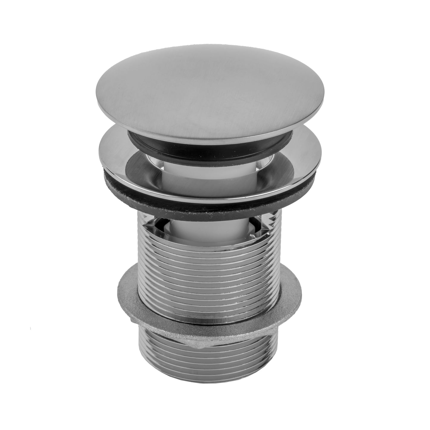 Jaclo 526-125 Extra Long Thread Round Toe Control Drain Strainer With Overflow- 5" Long Thread - Parent