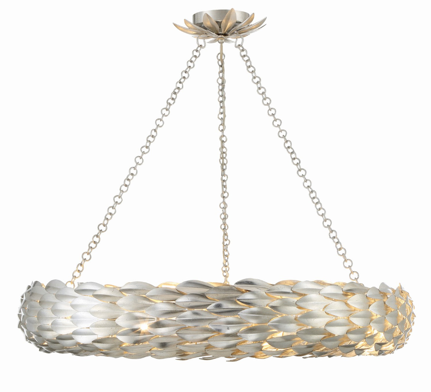 Crystorama 538 Broche 8 Light Pendant