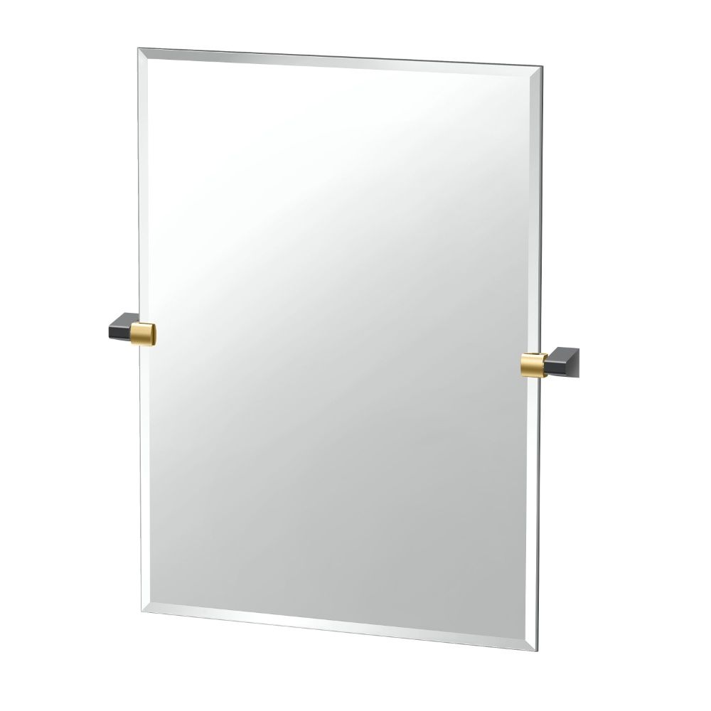 Gatco A-Line 31.5H Frameless Rectangle angular Mirror