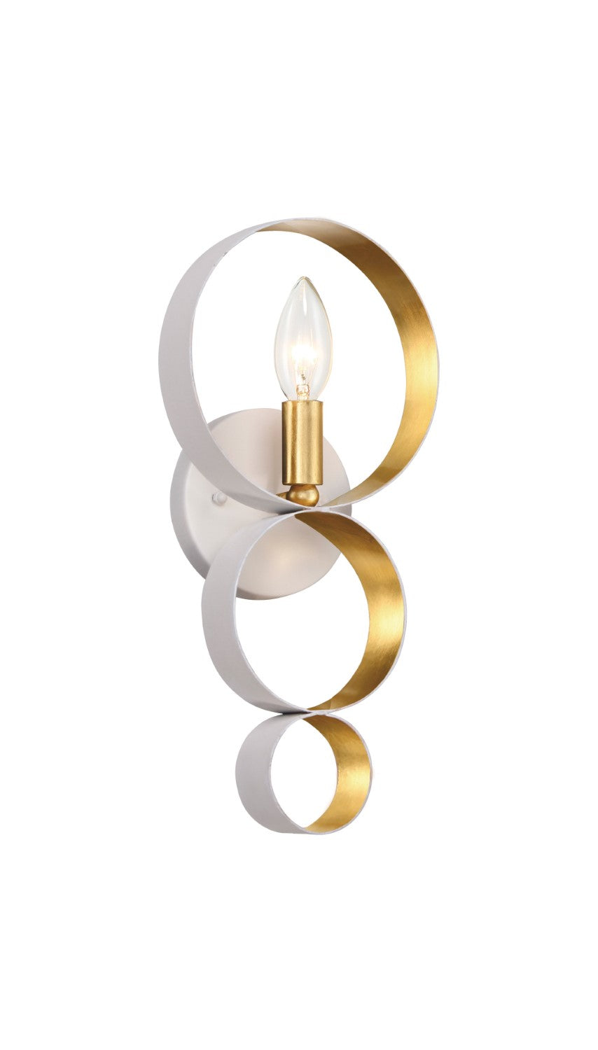 Crystorama 581 Luna 1 Light Sphere Wall Mount
