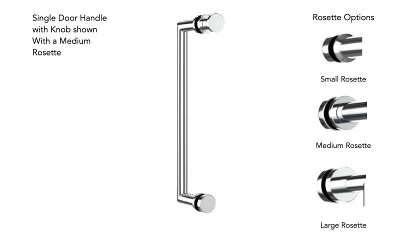 Neelnox FRM-SDKN18-SR Form 18 Single Door Handle With Knob Small Rosette - Parent